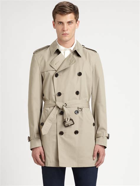 burberry double breasted wool coat men|burberry cashmere trench coat men's.